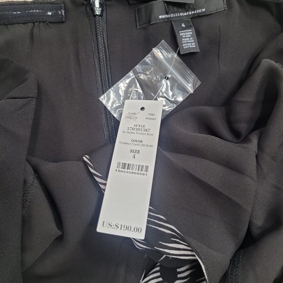 *NWT* White House Black Market Ikat Print Halter Maxi Dress  Size 4 - Picture 7 of 10